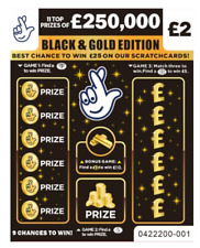 5x Fake joke lottery scratch