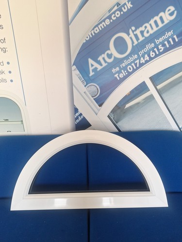 White upvc window shaped - white,
