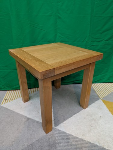 Oak lamp side table solid - oak,
