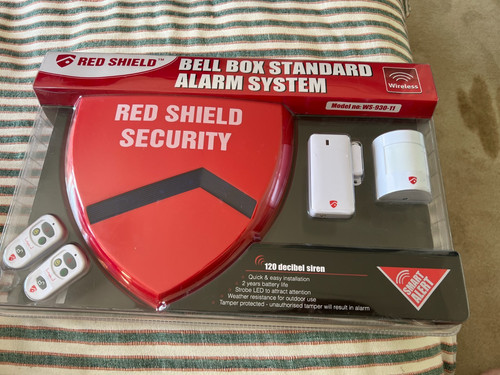 Red shield security wireless - red,