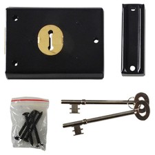 Yale Locks P402 Rim Lock Black