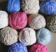 c2kg of Yarn for Crafts: Patons Cottons Splash & Perle, Emu Perle & Coolspun