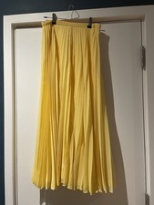Whistles Yellow Midi Skirt