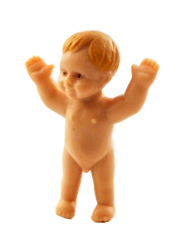 Dolls house baby boy standing - boy,