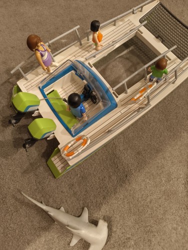 Playmobil glass bottom - playmobil, boat