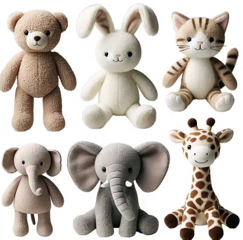 Elephant soft plush teddy - soft,