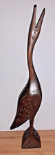 Vintage Wooden Heron Stork