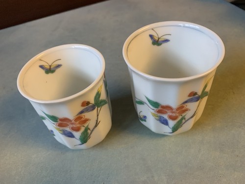 Pair japanese porcelain tea - japanese,