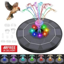 Solar powered fountain - solar, bird