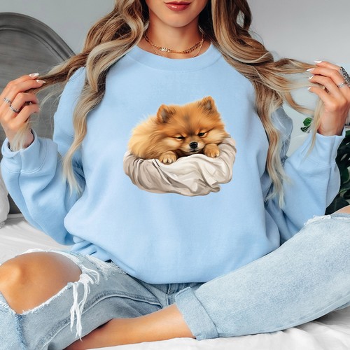 Sleepy pomeranian puppy dog - puppy,