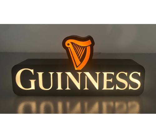 Small guinness harp lightbox - small,