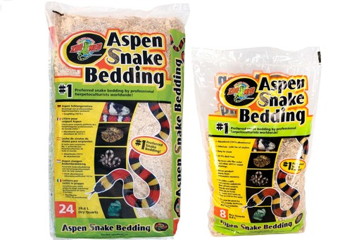 Zoomed aspen snake bedding - aspen,