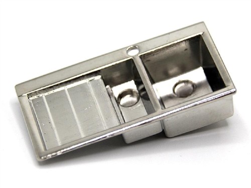 Dolls house chrome kitchen - dolls,
