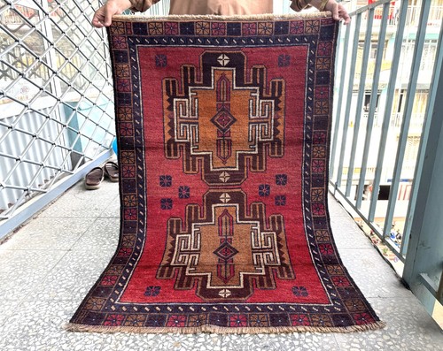 3x4 antique afghan hand - 3x4,