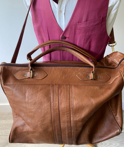 Vintage unisex genuine brown - unisex,