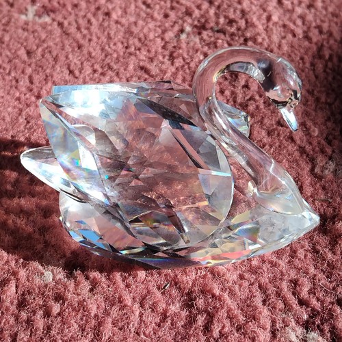 Vintage swarovski large swan - swarovski,