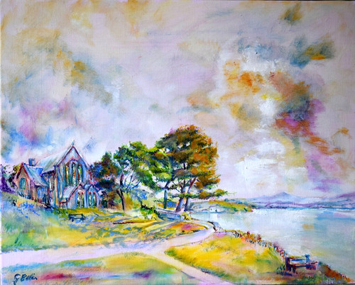 Original landscape oil - landscape,