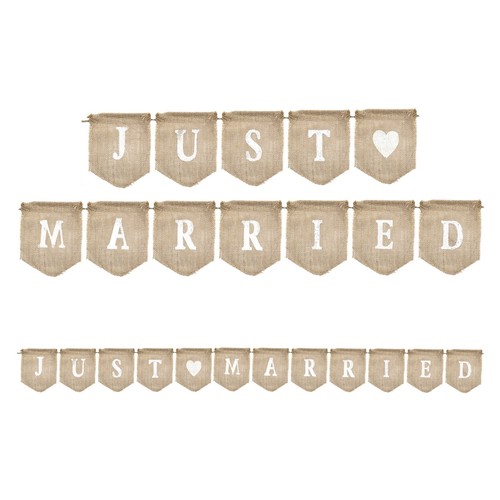 Rustic just married natural - 'just, married'