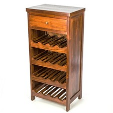 Wine Rack Cabinet Teak Single