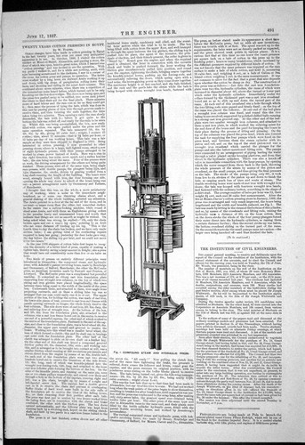 Antique old print - antique, 1887