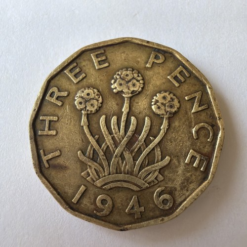 1946 george threepence - 1946, vi