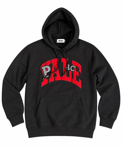 Palace uni hood - palace, black