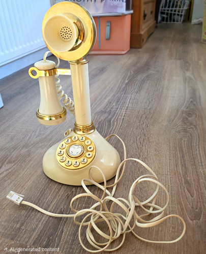 Vintage style cream gold - cream, &