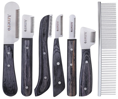 Dog grooming stripping knife - knife, &