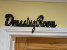 Dressing Room Door Sign