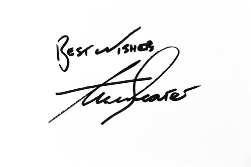 Alan shearer hand signed 6x4 - hand,