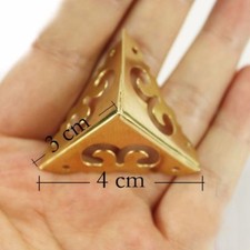 4 X Brass Corner Angle Brace
