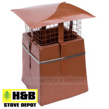SQUARE CHIMNEY COWL MULTI-FUEL SQUARE POT Chimney Bird Guard