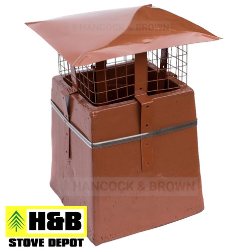 Square chimney cowl multi - square, multi-fuel