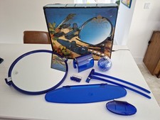 Vintage Blue Plastic Polish Bathroom Set