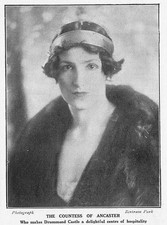 COUNTESS OF ANCASTER of Drummond Castle - Antique Print 1923