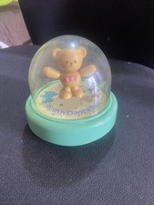 Tomy 1985 Push 'n' Dance Bear Baby Childrens Dome Globe Vintage Toy