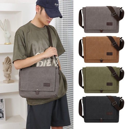 Canvas cross body bag multi - cross,
