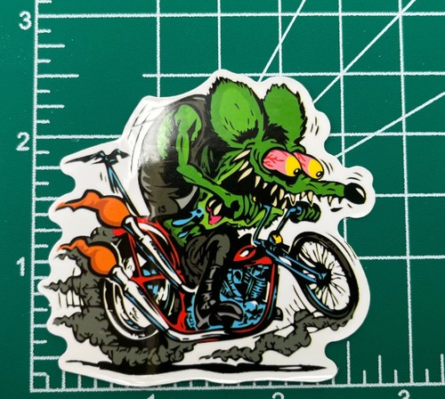 Rat rod motorcycle vinyl - rod,