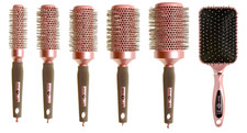 Head Jog Hair Brush Radial Pink Pro Salon with Ceramic & Ionic Technology