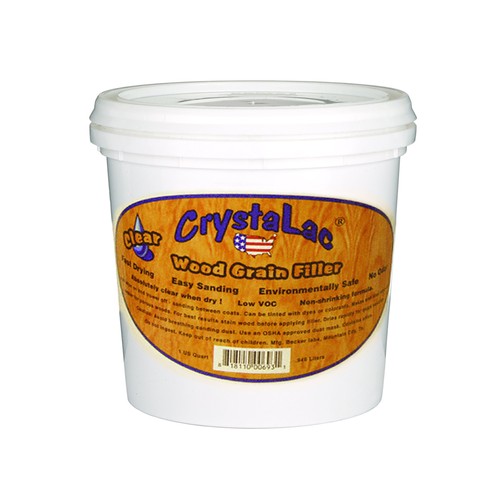 Clear wood grain filler 8oz - clear,