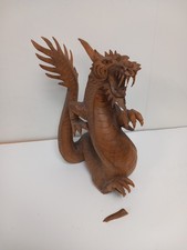 Hand Carved Wooden Dragon