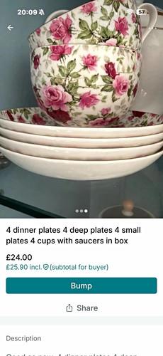 Bone china floral - dinner, set