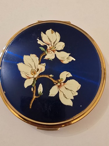 Stratton magnolia blue floral - magnolia,