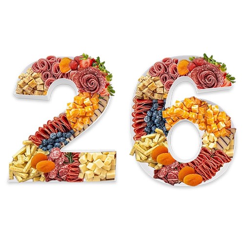 Fillable cardboard tray - cardboard, number