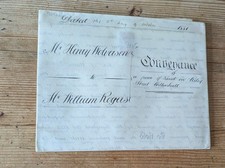 1881 Conveyance Land Riley St. Willenhall Staffs. Henry Wolverson William Rogers