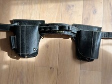 Leather Belt for 2 Tequila Bottles, 6 Shot Glasses & a Pocket for Tabasco Bottle