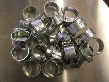 20xHose Clips / Clamps (Worm Drive) - Mild Steel Jubilee Style 13-20mm Brand New
