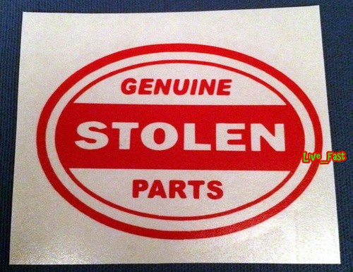 Genuine stolen parts - parts, decal