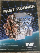 VM MOTORING DIESEL ENGINE 1989 POSTER ADVERT APPROX A4 file X