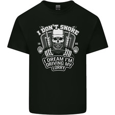 I Dont Snore Driving My Lorry Driver Kids T-Shirt Childrens